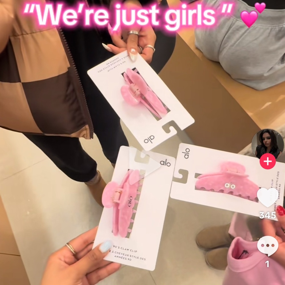 ISO ALO Yoga Pink Hair Clip